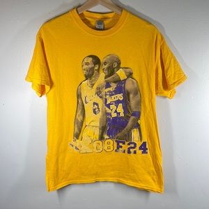 Mens vintage Kobe mamba shirt medium yellow